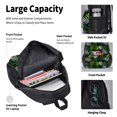 thumbnail image 4 of Pofeuu Tropical Leaves1 Print Backpack Travel Backpacks With Lunch Bag Pencil Bag Set 3 pcs Set Cartoon Backpack, 4 of 7