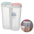 thumbnail image 4 of relayinert Plastic Divided Box Organizer Clear BPA Container Plastic Case Free Storage 2500ml Oval 1Set, 4 of 5