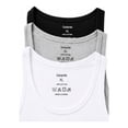 thumbnail image 3 of Gelante Men's Ribbed Cotton Tank Tops, 3-Pack, Sleeveless Undershirts, 3 of 6