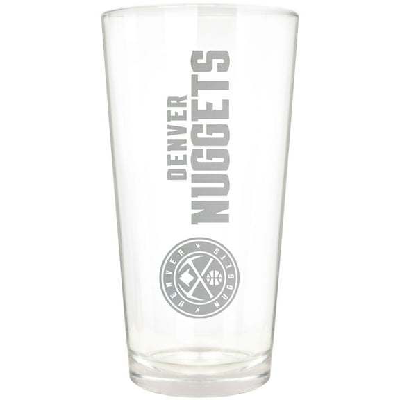 Denver Nuggets Etched 16oz. Vertical Rally Cry Pint Glass