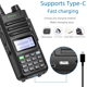 thumbnail image 5 of Walkie talkie portátil de mesa para exteriores con carga directa USB de alta potencia UV13PRO, 5 of 5