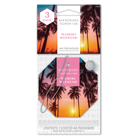 Scentworx Waikiki Weekend 3 Pack Hang Tag