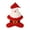 Red A, variant on Green C Holiday Plush Squeaky Bone Dog Toy Christmas Theme Soft Pet Chew Play For Small Medium Canines Interactive Fun Holiday Activity
