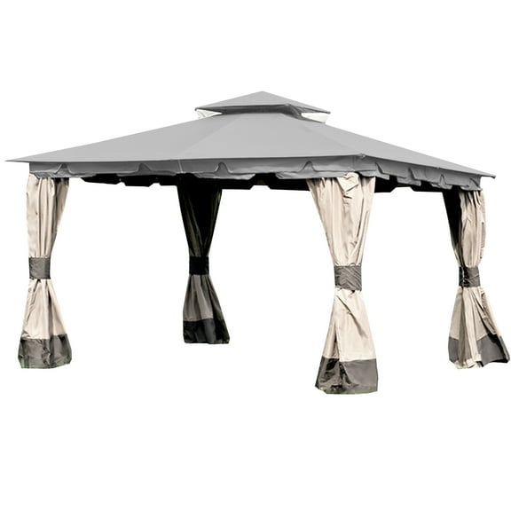 Garden Winds Replacement Canopy Top Cover for the Monterey Gazebo - Slate Gray