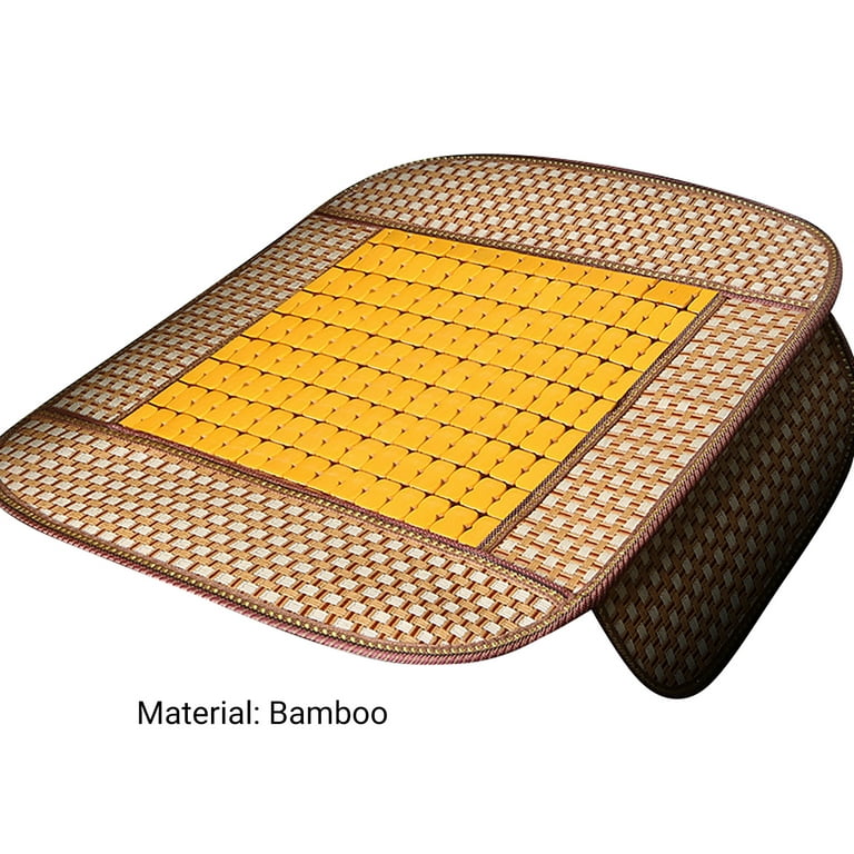 Car Bamboo Seat Cushion, Comfort Breathable Car Seat Cover, Quadrangle  Office Home Chair Mat Pads