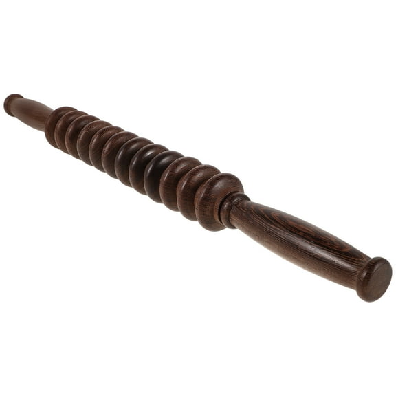 Milisten Wooden Massage Roller Handheld Stick 19inch Body Roller Relax Stiff Muscle Massaging Points Lymphatic Rolling Massager