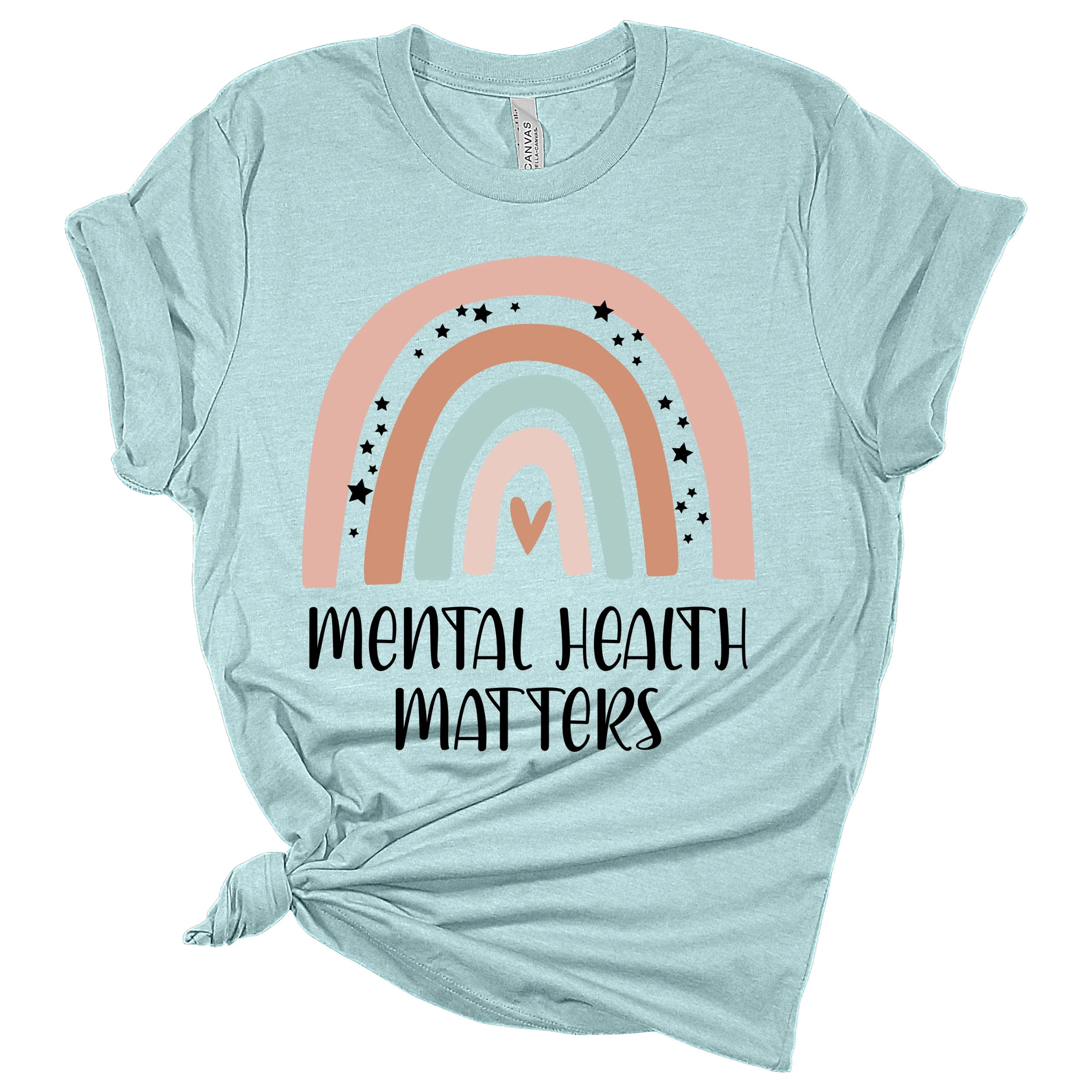 Mental Health Matters Mental Health Awareness Rainbow Women's T-Shirt ...