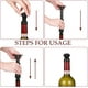 thumbnail image 3 of Wine Saver: Tapones de vacío para vino, sello hermético para botellas de vino tinto y blanco de diseño universal, mantiene el vino fresco, material seguro (silicona de grado alimenticio) ampliamente, 3 of 5