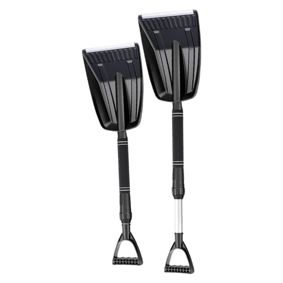 Heavy Duty Ice Scraper and Brush with Extended Handle for Windshield Winter Cleaning