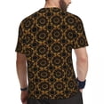 thumbnail image 3 of T Shirt For Men Retro Mandala Man Gold Floral Print Casual Sports Quick Dry Summer Harajuku Tees Des, 3 of 7