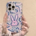 thumbnail image 2 of Cute Cartoon Rabbit Avatar Water Ripple Clear Soft Phone Case Compatible with iPhone Case (Clear,iPhone 13), 2 of 6