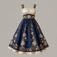thumbnail image 4 of WAGUTH Women's Oktoberfest Print Dirndl Dresses Sleeveless Midi-Length Dress A‑Line Swing Dress for Beer Festival Party, 4 of 5