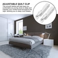 thumbnail image 2 of Sheet Holder Quilt Fixation Fastener Clip Duvet Clips Bed Straps Cover Fixator Adjustable White, 2 of 6