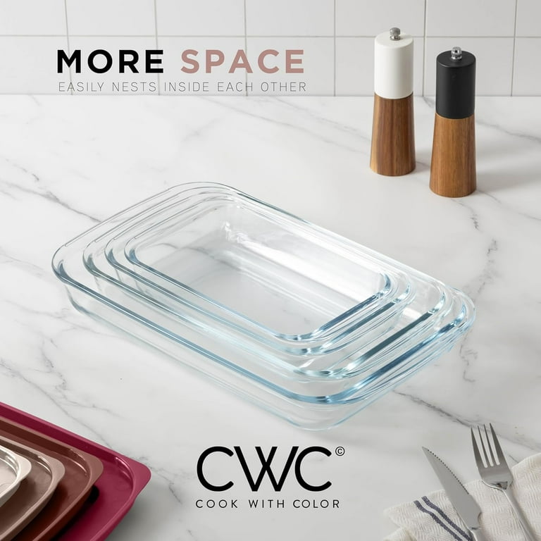 Cook With Color Glass Baking Dish Set with Lids, 4-Pack photo 3