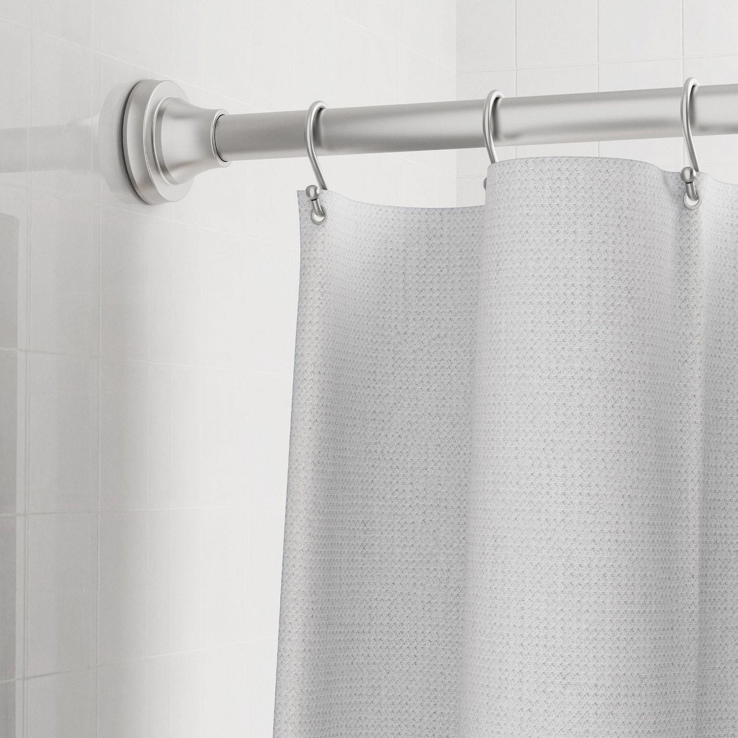 Tringle de douche à tension réglable Mainstays avec embouts décoratifs 109-183 ou 135-218 cm