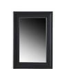 Classically Framed Mirror, Dark Walnut with Light Distressed Edges