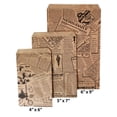 thumbnail image 5 of 300 Qty 4" x 6" Decorative Flat Paper Gift Bags - Newsprint Pattern on Brown Kraft Bags - for Sales/Treats/Parties Cookies/Gifts - N'icePackaging, 5 of 8