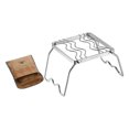 thumbnail image 4 of Outdoor Hiking Portable Burner Stand Folding Campfire Grill Stainless Stove Camping Alcohol Stove Stand Rack Pot Holder, 4 of 5
