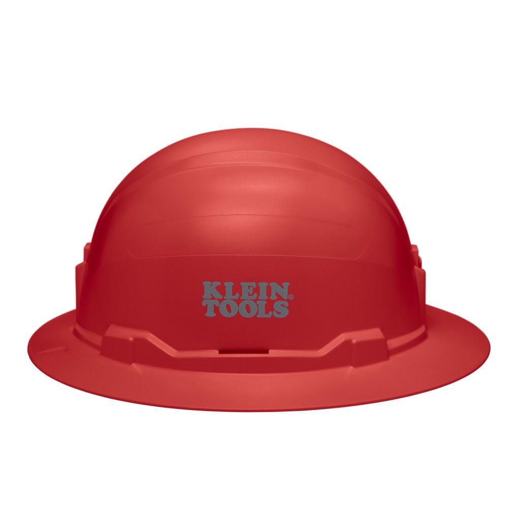 Klein Tools Full Brim Style Non-Vented Hard Hat Red