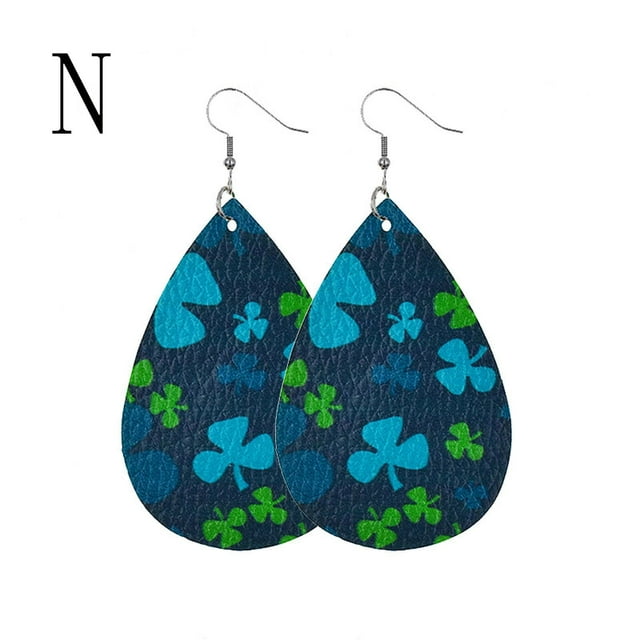 Pendientes para mujer, regalos para mujer, pendientes de San Patricio, pendientes verdes en forma de gota, joyería, regalo festivo para mujer, pendientes de moda.