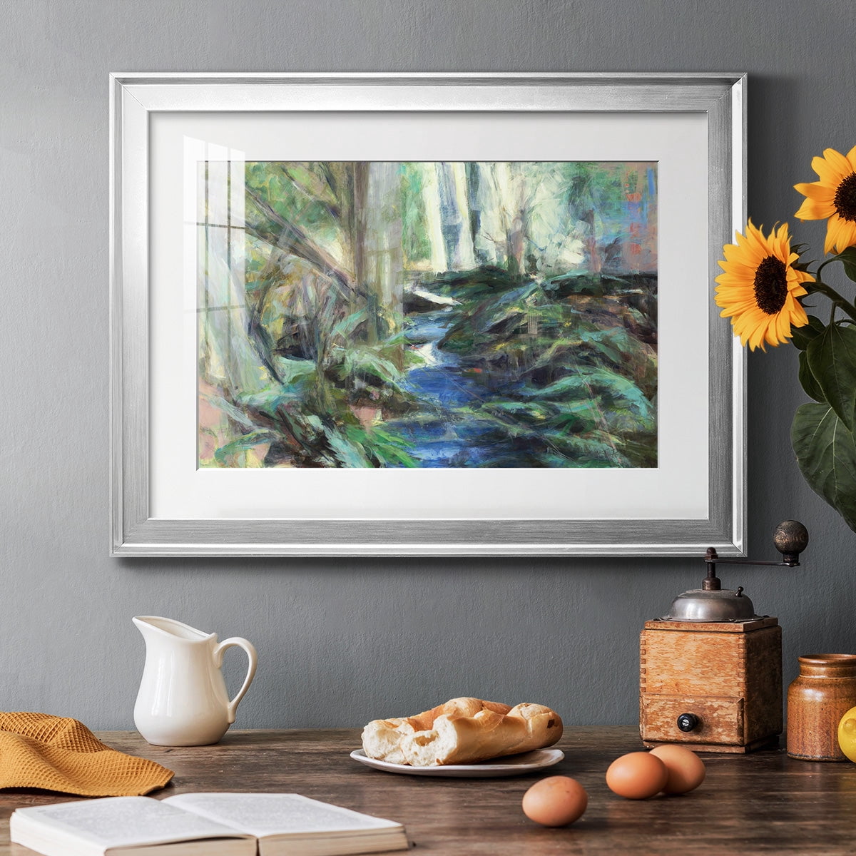 Rambling Blues Premium Framed Print - Ready to Hang