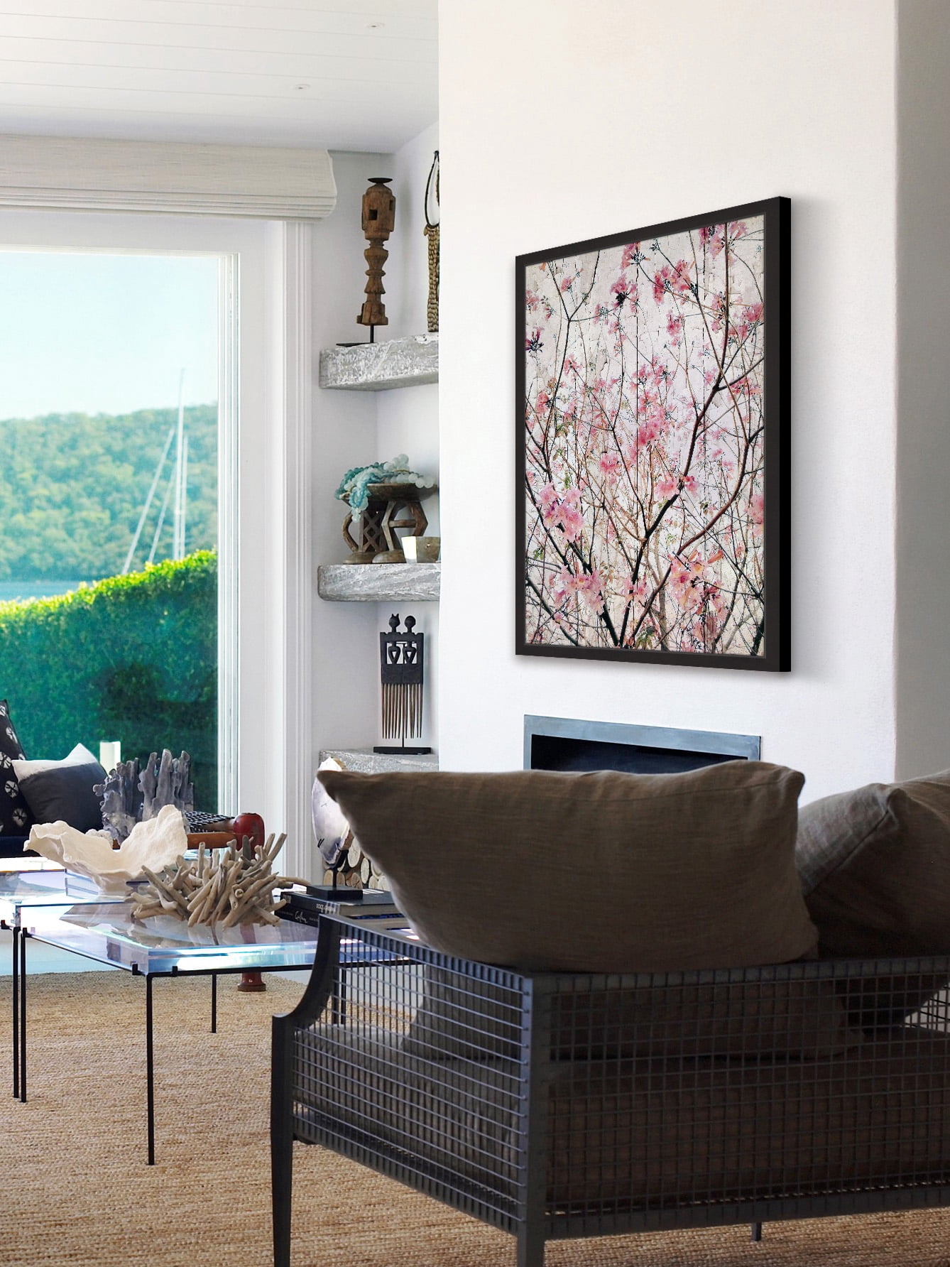 "Pink Blossoms" Framed Painting Print
