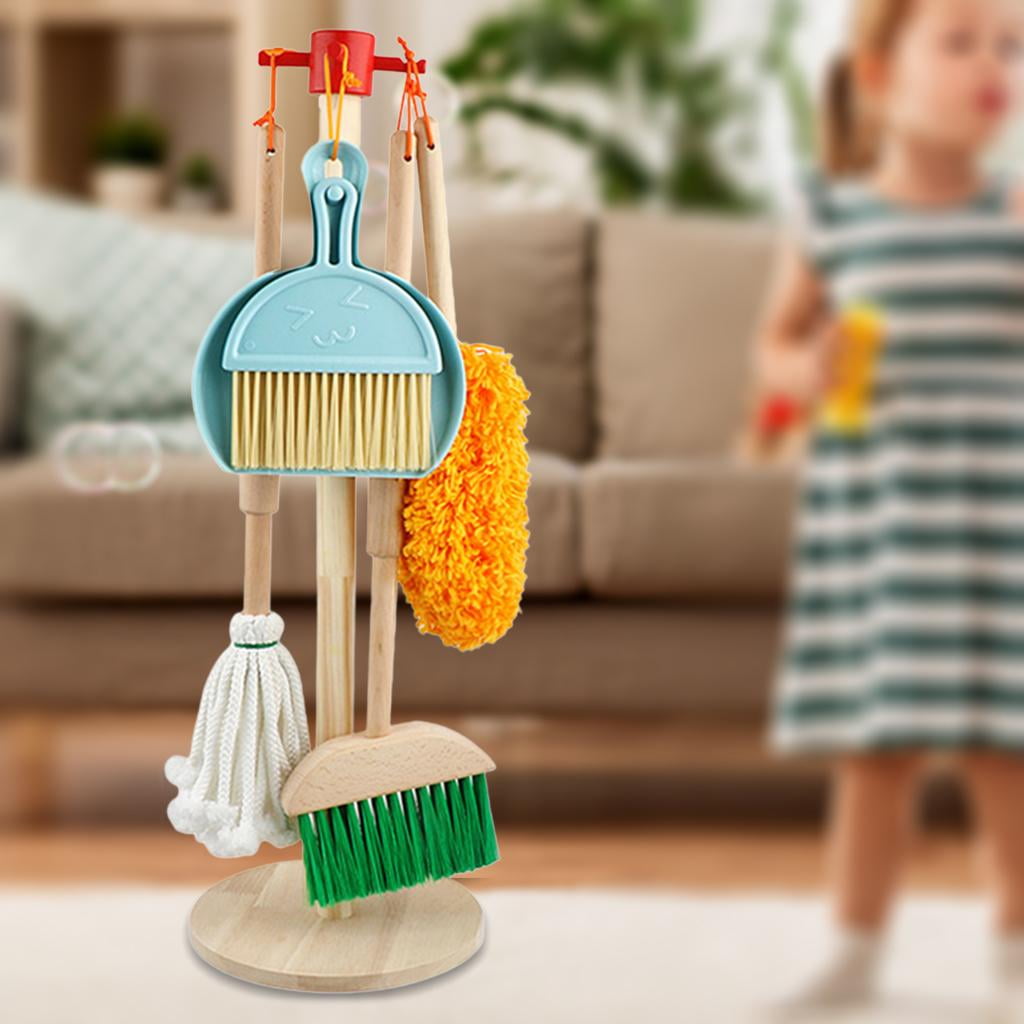 Beloving 6pieces Cleaning Set Housekeeping Toys Dustpan Broom Hanger For Toddlers Kid Other As Descibed
