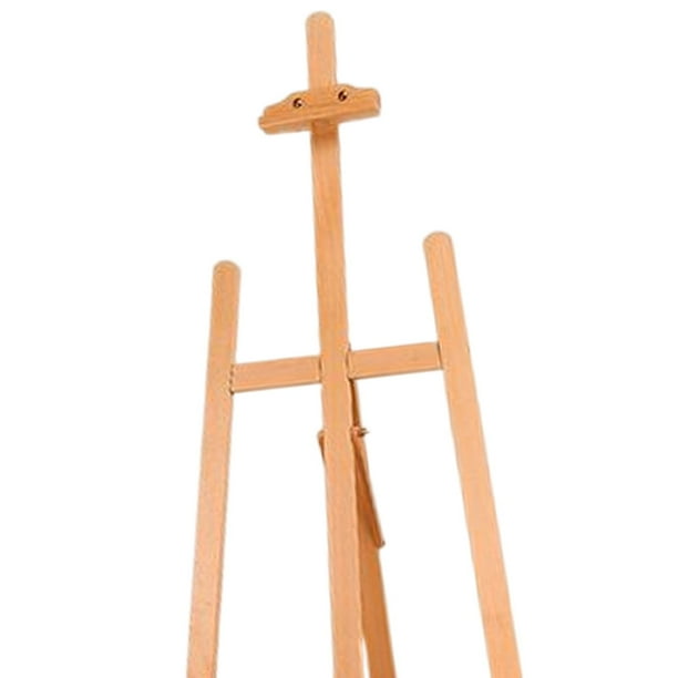 Abbracc Chevalet en Bois, Angles Réglables en Hauteur, Chevalet de Peinture Support d'Affichage, pour 1,5m Hêtre Abbracc Chevalet en Bois, Angles Réglables en Hauteur, Chevalet de Peinture Support d'Affichage, pour 1,5m Hêtre