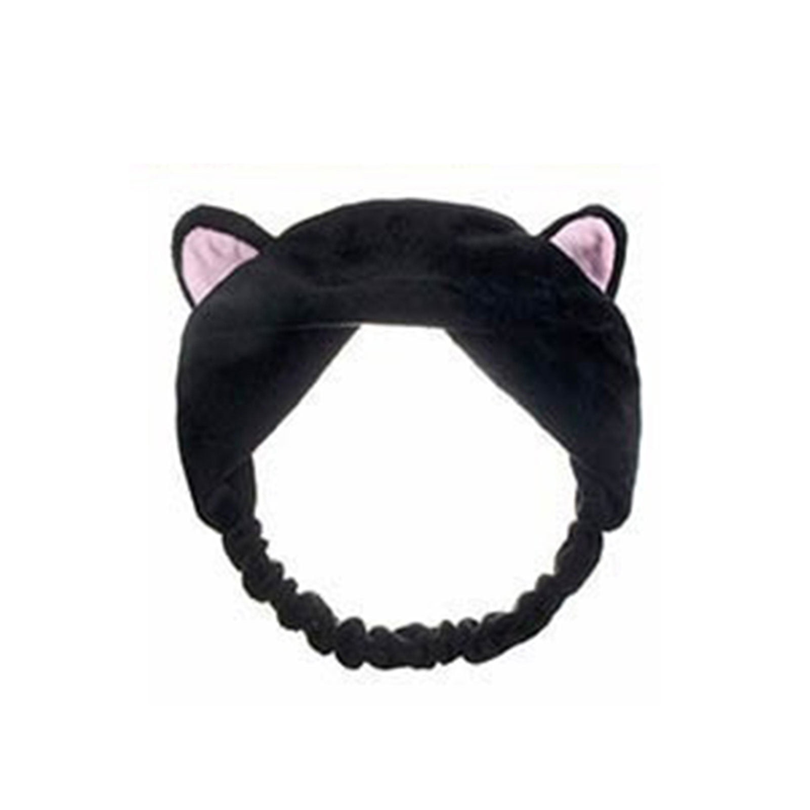 Headband Cartoon Cat Ears Pattern Skinfriendly Cloth Face Washing