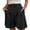 Black(Womens Shorts), variant on ZHYou Wide Leg Shorts for Women Dressy Summer High Waisted Pleated Business Casual Pull On Work Short Pants,Black,Size L