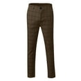 thumbnail image 3 of Angala Casual Trousers Slim Fit Plaid Print Zipper Fashionable Long Pants For Daily Wear And Stylish Outfits Modern Comfort Fit Design Stylish Casual Men's Pants, 3 of 6