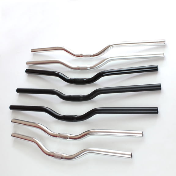 BESTYASH 1Pc Plated Silver Bike Handlebar Aluminium Alloy for Fixed Gear and Mountain Cycling