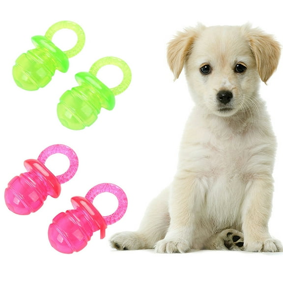 Meidiya 2 Pack Molar Clean Teeth Rubber Toy,Clean Teeth Rubber Pacifier Chew Toy,Cute Chewing Playing Training Toys for Pet Puppy Dog Cat
