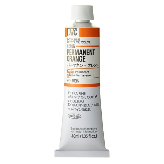 Holbein Artists' Oil Color, 40ml, Permanent Orange