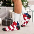 thumbnail image 7 of Vsdgher USA Canada Flag Unisex Crew Socks Lightweight Breathable Ventilation Ankle Socks, Mid-calf socks for Daily, 7 of 7