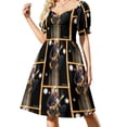 thumbnail image 2 of Vestido de manga corta Buffalo NY Red Buffalo, vestido de fiesta de noche para mujer, ropa de verano para mujer, 2 of 7