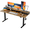 Rustic Brown, variant on Agilestic 48*24 Inch Electric Standing Desk with Drawers, White