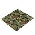 thumbnail image 3 of 1m Print Bronzing Wave Cotton Fabric Patchwork Sewing Craft and Hobby Fabric Material Green Wave, 3 of 9