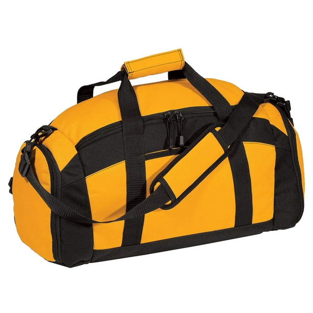 Port & Company Zippered Pocket Shoulder Strap Gym Bag