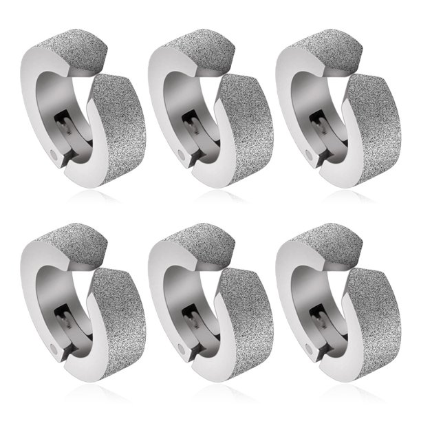 Clip de oreja esmerilado coreano de moda personalizado de acero de titanio sin orificio para la oreja de 6 uds. MFZFUKR BST3040439-2