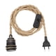 thumbnail image 4 of Lamp Power Cord,Lamp Power Cord Retro Pendant Light,Lamp Cord with Foot Switch Plug Hanging,Lamp Light On off Stripped Ends Lantern Cable,Extension Cords Push Switch Floor Lamps,On Off Black jinwen Cable de alimentación de la lámpara, 4 of 7