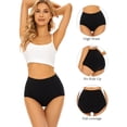 thumbnail image 3 of Ropa interior POKARLA para mujer, algodón, cintura alta, cobertura total, 3 of 5