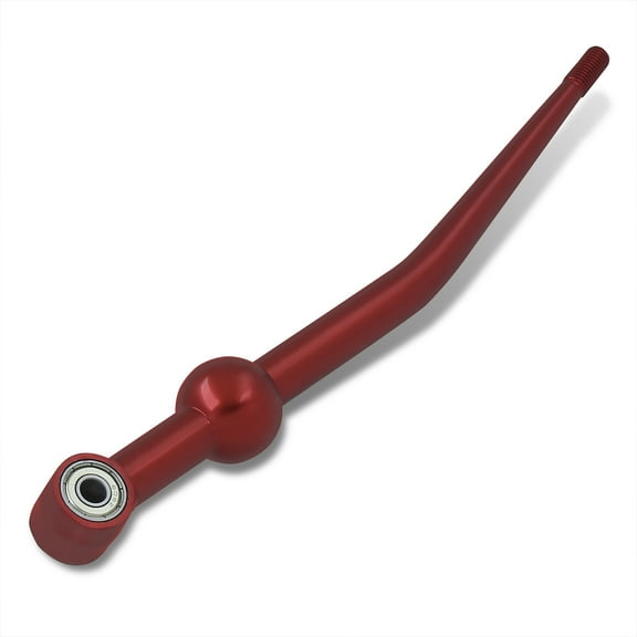 AJP Distributors Aluminum Single Bend Short Quick Throw Shifter Red Compatible/Replacement For Acura Integra / Honda Civic CRX Del Sol Manual Transmission MT 88 89 90 91 92 93 94 95 96 97 98 99 00 01
