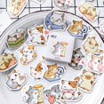thumbnail image 2 of 45pcs Gato De Dibujos Animados Juego De Pegatinas 40mm Mini Kitties DIY Sellado Pasta Decoración Poste Adhesivo Niños A6422, 2 of 4