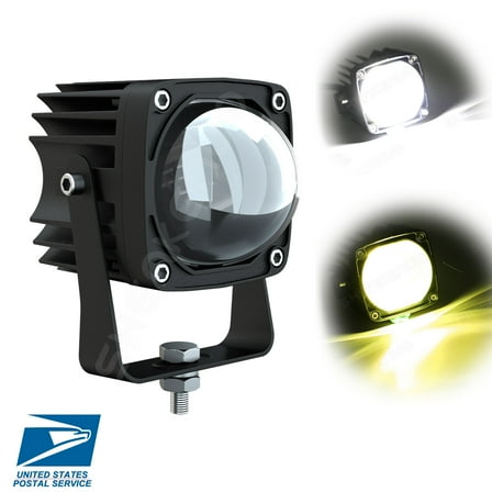 2 inch LED Work Light Bar Spot Fog Yellow White Driving Offroad Pods ATV UTV SUV 1pcs