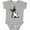 AC-Heather Grey, variant on Tri Color Corgi Boys or Girls Baby Bodysuit
