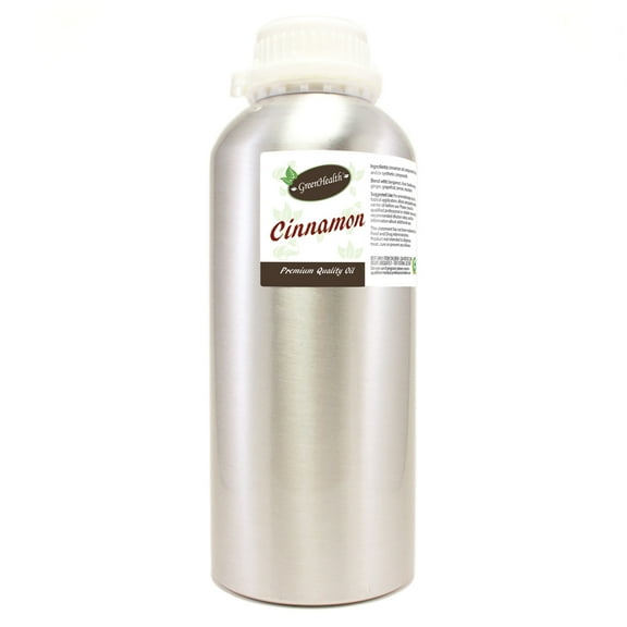 Cinnamon Bark (Nature Identical) Oil - 32 fl oz - Aluminum Bottle w/ Locking Cap  - GreenHealth