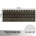 thumbnail image 5 of Kitchen Rugs Sets Of 2,Brown Geometric Triangle Square Pattern Anti Fatigue Kitchen Mat Rugs Non Slip Washable,Decorative Kitchen Floor Mats for Kitchen,Sink,Laundry,17"X47", 5 of 5