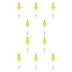 thumbnail image 3 of Naiovety Caña de pescar a la deriva a prueba de agua espuma gran barriga ligero brillante deriva alarma boya fuerte resistencia a la tracción amarillo Amarillo 10piezas Naiovety CBP389648, 3 of 4