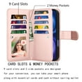 thumbnail image 4 of iPhone 17 Case,for iPhone 17 6.3" Wallet Phone Case,Takfox PU Leather Magnetic Detachable Card Holders Shockproof Kickstand Protective [Flip Folio Cover] for iPhone 17 - Pink, 4 of 7
